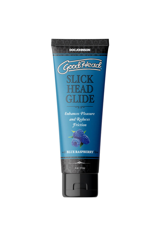 GoodHead Slick Head Glide - Blue Raspberry - Blue Raspberry Flavoured Lubricant - 120 ml Tube