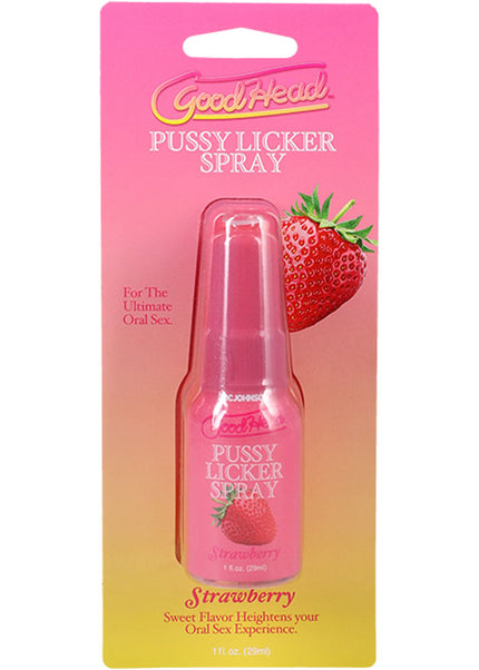 GoodHead Pussy Licker Spray - Strawberry - Strawberry Flavoured Spray - 29 ml Bottle