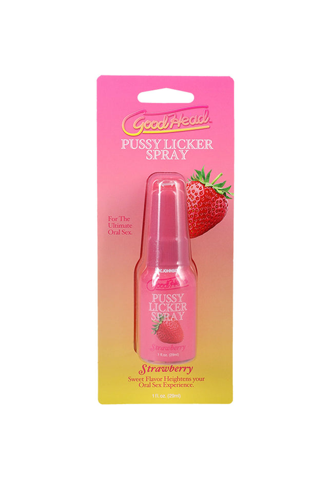 GoodHead Pussy Licker Spray - Strawberry - Strawberry Flavoured Spray - 29 ml Bottle