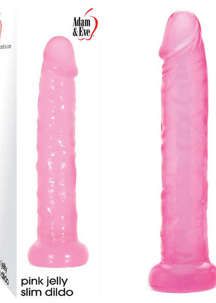 Adam & Eve Pink Jelly Slim Dildo 14.5 cm