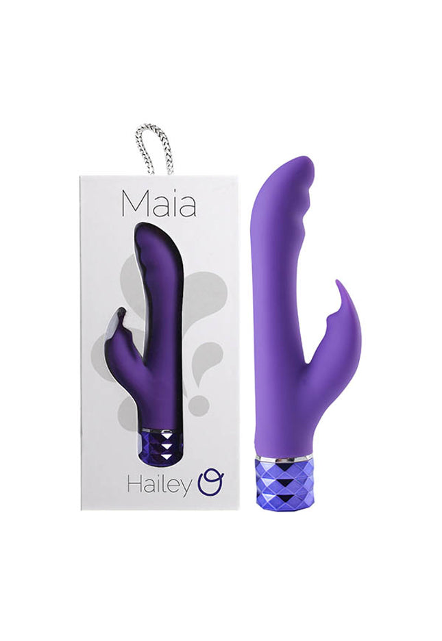 Maia Hailey - Purple 15.2 cm USB Rechargeable Rabbit Vibrator