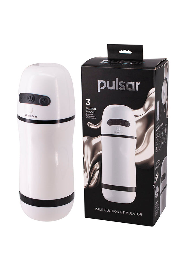 Pulsar - White USB Rechargeable Male Suction Masturbator