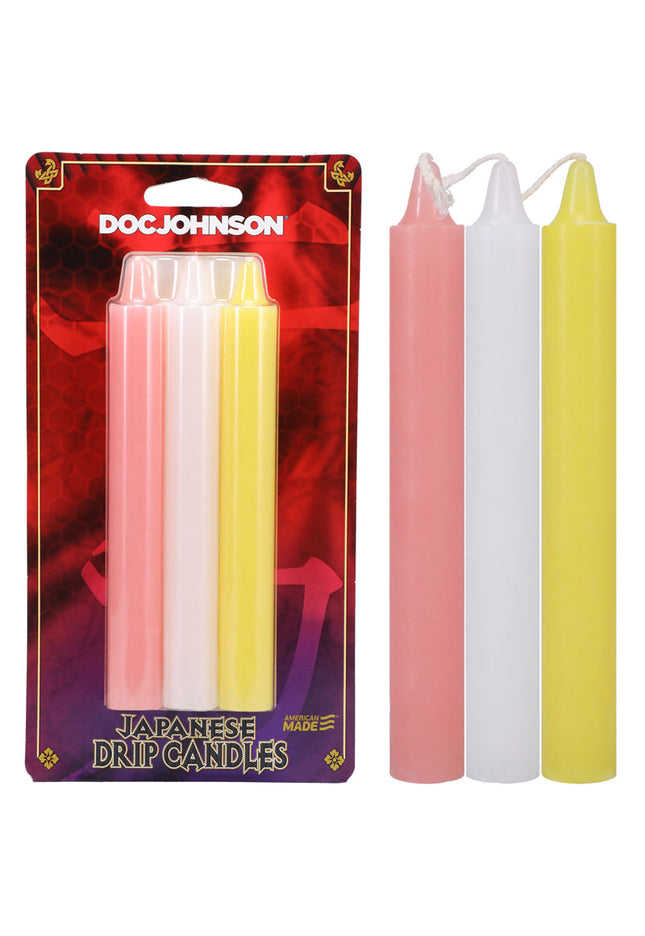 Japanese Drip Candles - Light - Light Coloured 3 Pack