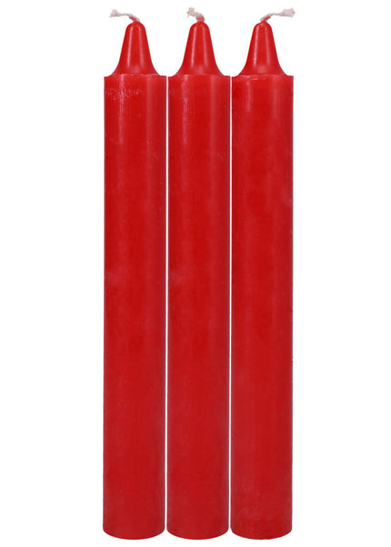Japanese Drip Candles - Red - Red 3-Pack