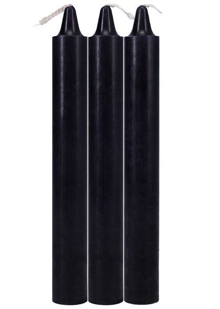 Japanese Drip Candles - Black - Black 3-Pack