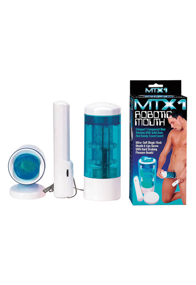MTX 1 Robotic Mouth - Blue Robotic Masturbator