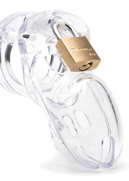 CB-3000 Chastity Cock Cage Kit - Clear - Clear 3 Inch Cock Cage Kit