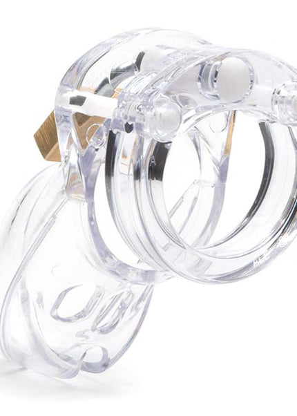 CB-3000 Chastity Cock Cage Kit - Clear - Clear 3 Inch Cock Cage Kit