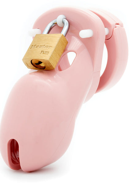 CB-3000 Chastity Cock Cage Kit - Pink - Pink 3 Inch Cock Cage Kit