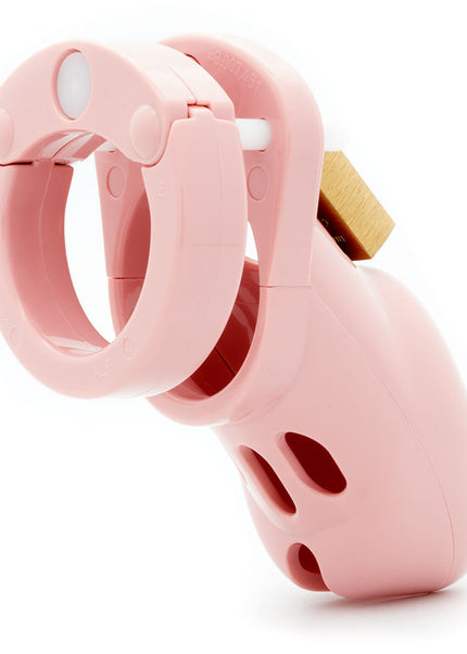 CB-3000 Chastity Cock Cage Kit - Pink - Pink 3 Inch Cock Cage Kit