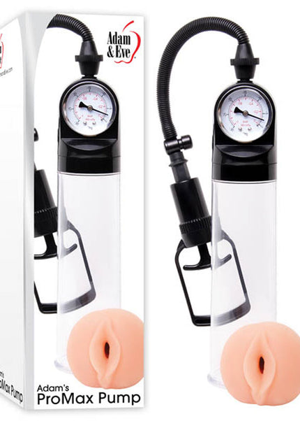 Adam & Eve Adam's Promax Pump - Clear Penis Pump with Masturbator Sleeve