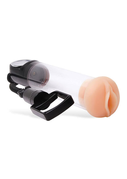Adam & Eve Adam's Promax Pump - Clear Penis Pump with Masturbator Sleeve