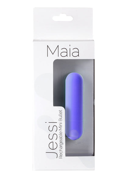 Maia Jessi - Purple 7.6 cm USB Rechargeable Bullet