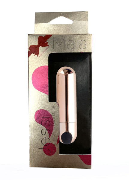 Maia Jessi - Rose Gold 7.6 cm USB Rechargeable Bullet