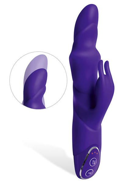 Adam & Eve THE THRUSTER - Purple 25.4 cm (10'') USB Rechargeable Thrusting Rabbit Vibrator