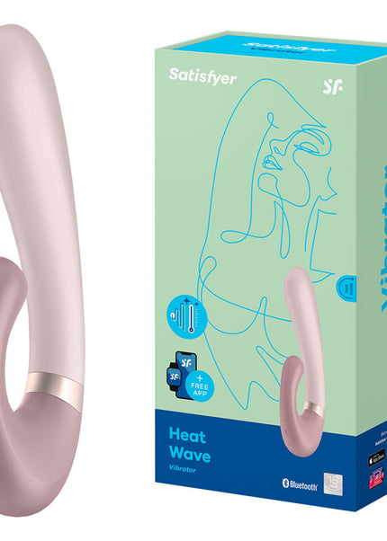 Satisfyer Heat Wave - Mauve App Controlled USB Rechargeable Rabbit Vibrator