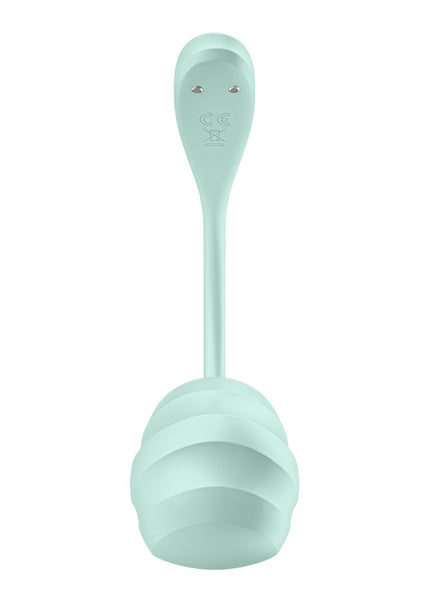 Satisfyer Smooth Petal - Mint - Mint USB Rechargeable Wearable Stimulator with App Control