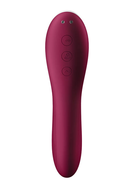 Satisfyer Dual Crush - Red Air Pulse Stimulator with Vibration