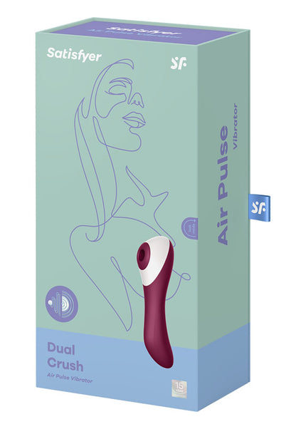 Satisfyer Dual Crush - Red Air Pulse Stimulator with Vibration