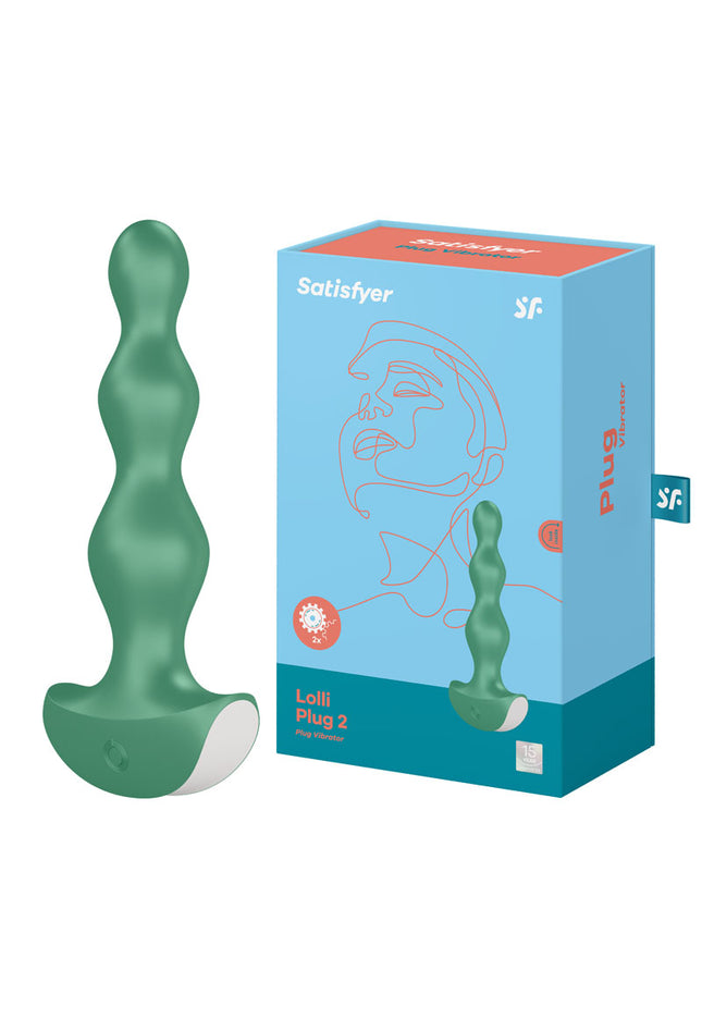 Satisfyer Lolli-Plug 2 - Green Vibrating Anal Beads