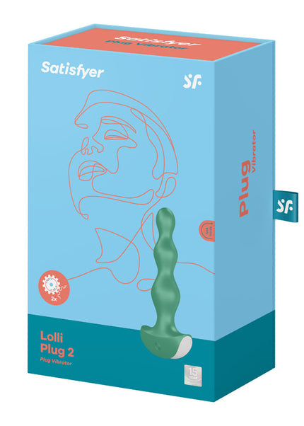 Satisfyer Lolli-Plug 2 - Green Vibrating Anal Beads