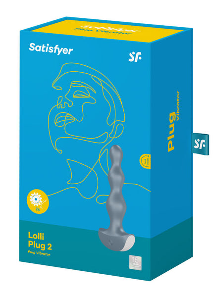 Satisfyer Lolli-Plug 2 - Gray Vibrating Anal Beads