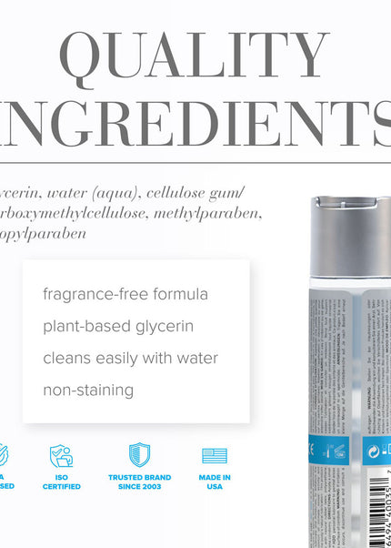 JO H2O Original Lube - 60 mL - Water Based Lubricant - 60 ml Bottle