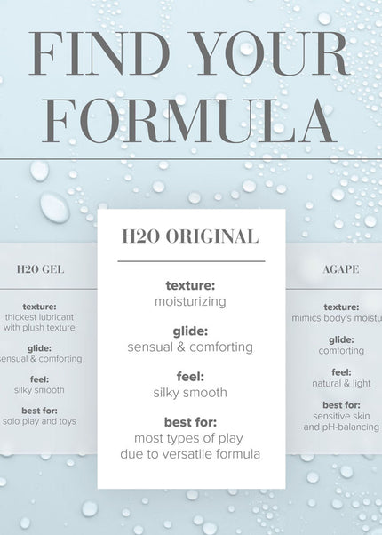 JO H2O Original Lube - 240 mL - Water Based Lubricant - 240 ml Bottle