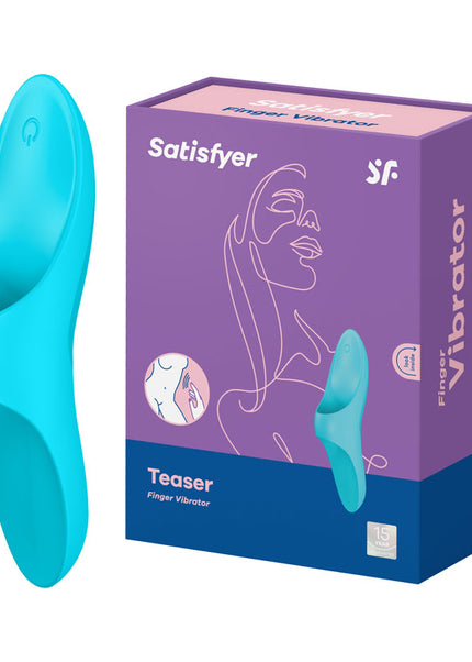 Satisfyer Teaser - Light Blue USB Rechargeable Finger Stimulator