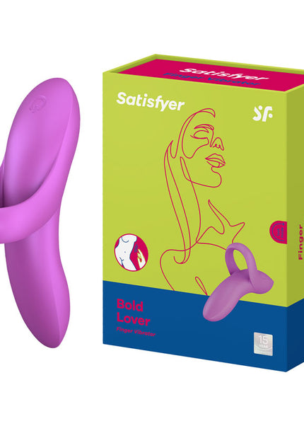 Satisfyer Bold Lover - Dark Pink USB Rechargeable Finger Stimulator