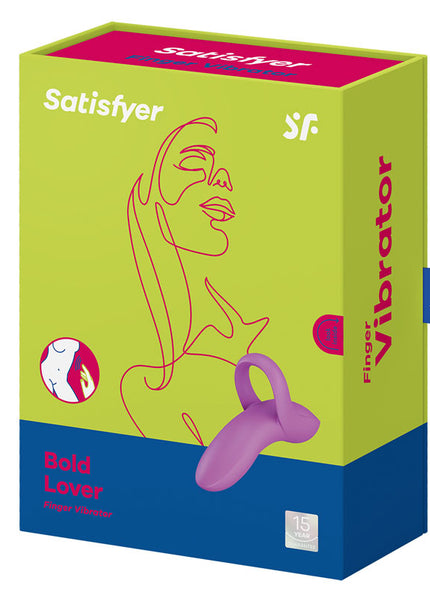 Satisfyer Bold Lover - Dark Pink USB Rechargeable Finger Stimulator