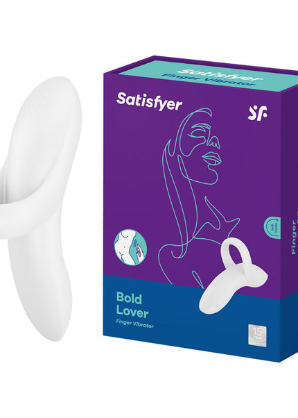 Satisfyer Bold Lover - White USB Rechargeable Finger Stimulator
