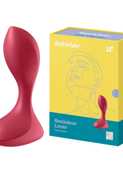 Satisfyer Backdoor Lover - Red USB Rechargeable Vibrating Butt Plug