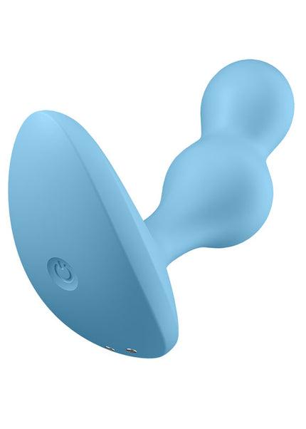 Satisfyer Deep Diver - Light Blue Vibrating Butt Plug with App Control