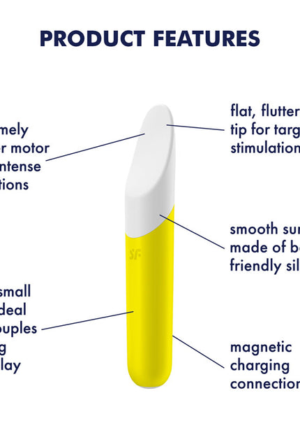 Satisfyer Ultra Power Bullet 7 - Yellow USB Rechargeable Bullet