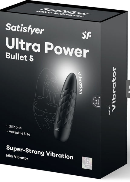 Satisfyer Ultra Power Bullet 5 - Black USB Rechargeable Bullet
