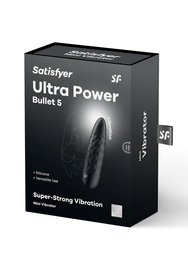 Satisfyer Ultra Power Bullet 5 - Black USB Rechargeable Bullet
