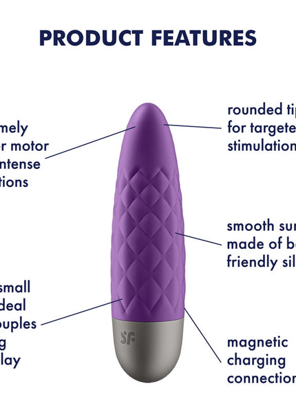 Satisfyer Ultra Power Bullet 5 - Purple USB Rechargeable Bullet