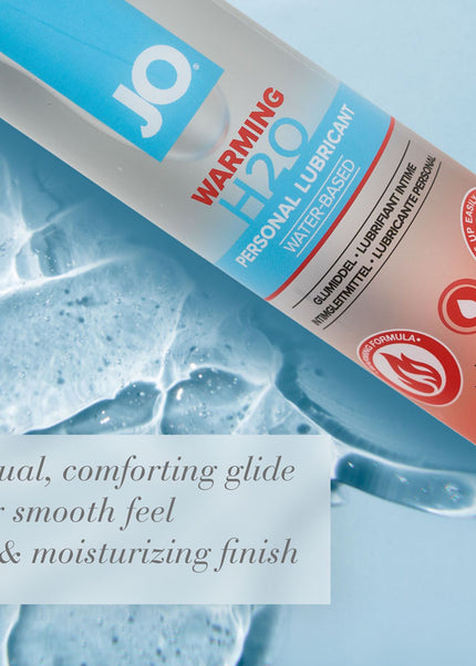 JO H2O Warming Lube - 60 mL - Water Based Warming Lubricant - 60 ml Bottle