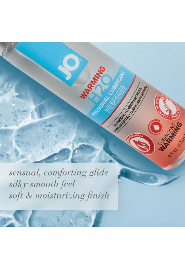 JO H2O Warming Lube - 60 mL - Water Based Warming Lubricant - 60 ml Bottle