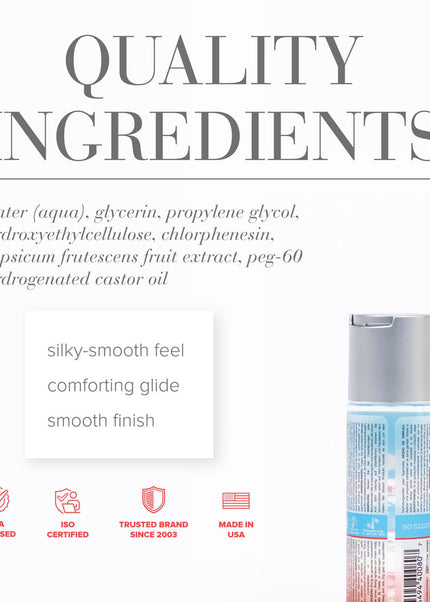 JO H2O Warming Lube - 60 mL - Water Based Warming Lubricant - 60 ml Bottle