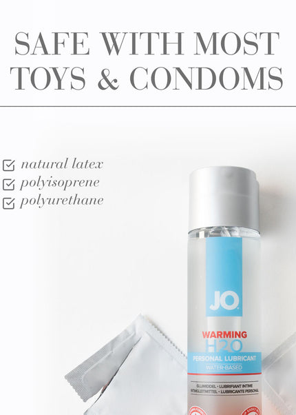 JO H2O Warming Lube - 60 mL - Water Based Warming Lubricant - 60 ml Bottle