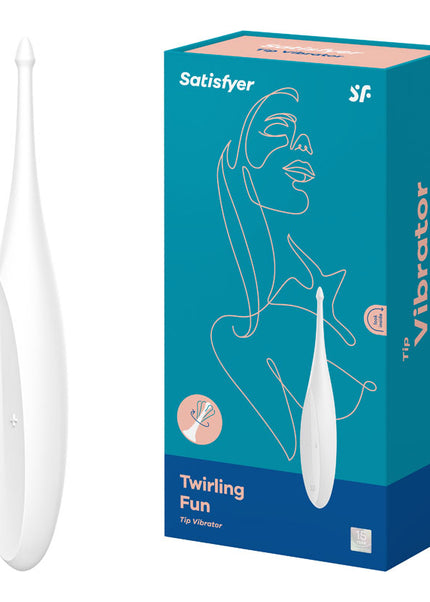 Satisfyer Twirling Fun - White USB Rechargeable Point Clitoral Stimulator