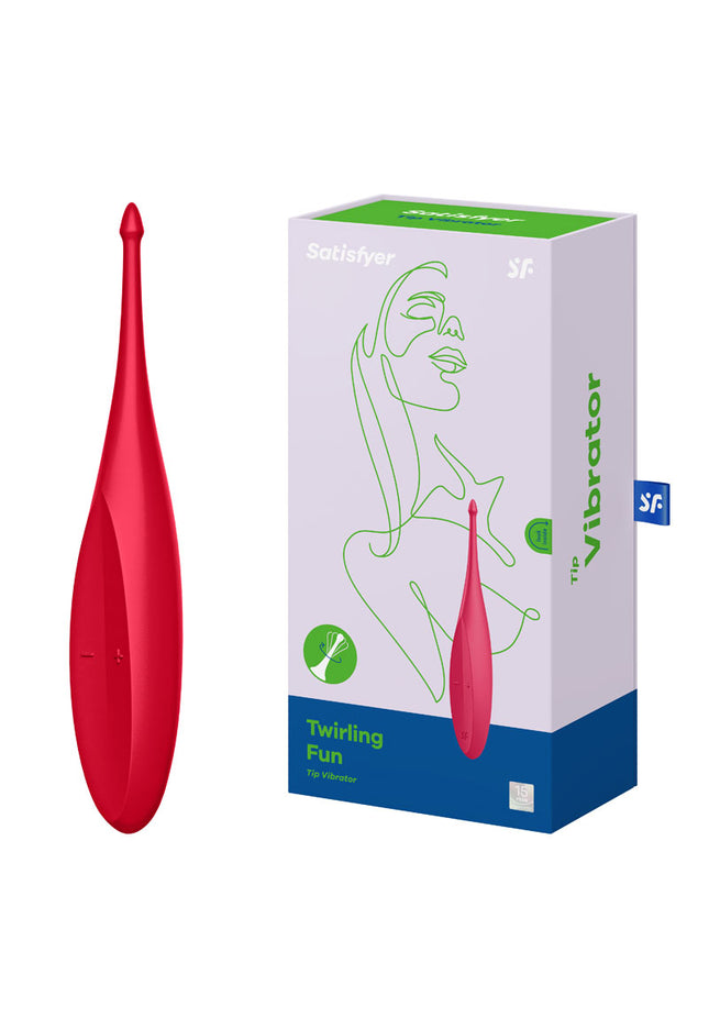 Satisfyer Twirling Fun - Red USB Rechargeable Point Clitoral Stimulator