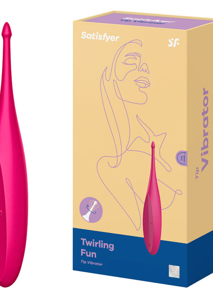 Satisfyer Twirling Fun - Magenta USB Rechargeable Point Clitoral Stimulator