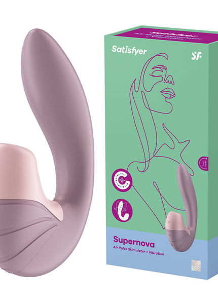 Satisfyer Supernova - Old Rose USB Rechargeable Vibrator with Air Pulsation