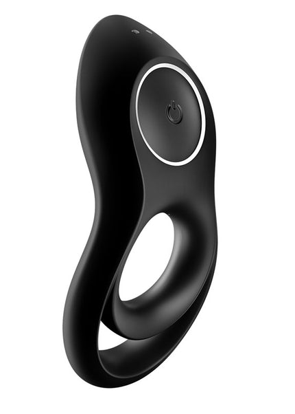 Satisfyer Legendary Duo - Black USB Rechargeable Cock & Balls Ring