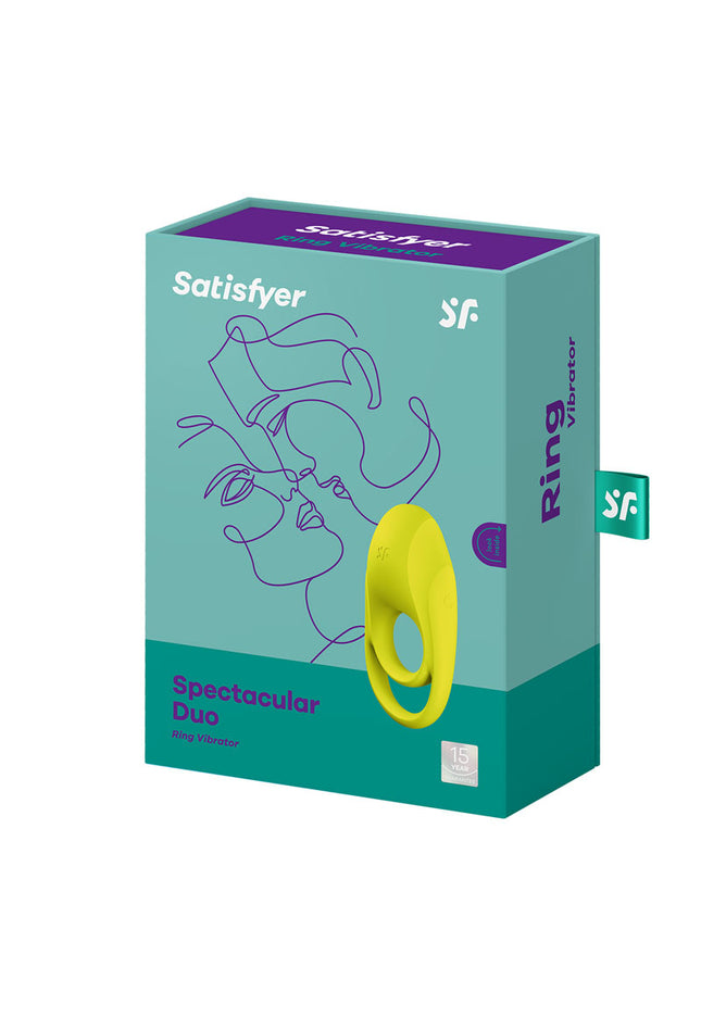 Satisfyer Spectacular Duo - Light Green USB Rechargeable Cock & Balls Ring