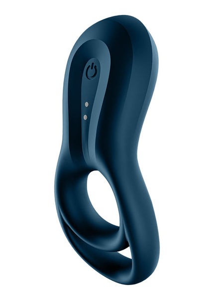 Satisfyer Epic Duo - Navy Blue USB Rechargeable Cock & Balls Ring with App Control