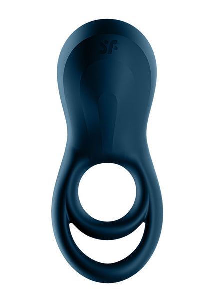 Satisfyer Epic Duo - Navy Blue USB Rechargeable Cock & Balls Ring with App Control